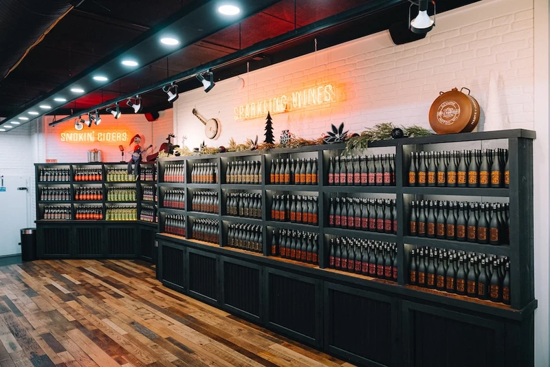 wines at smokin banjo on Gatlinburg Wine Trail